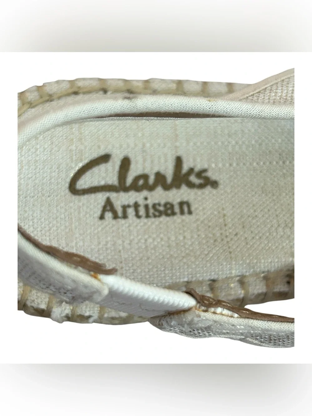 CLARKS Artisan Petrina Corra Espadrille Wedge Sandals Sz 6 Boho Resort Travel